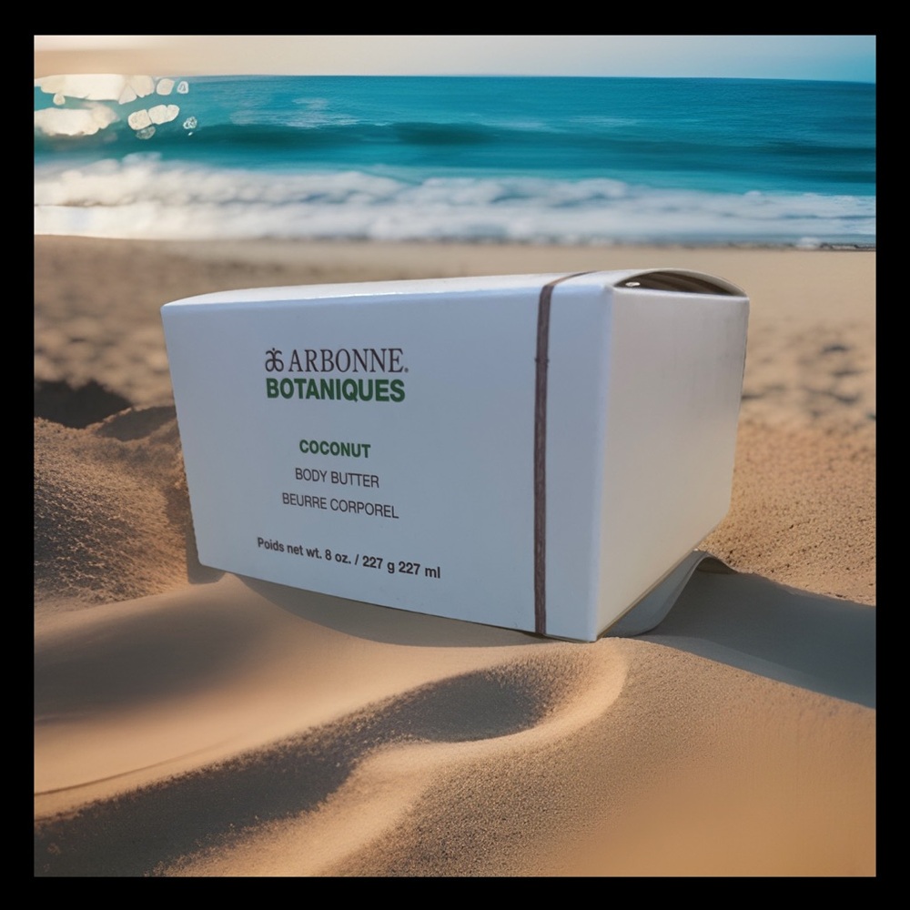 Arbonne Botaniques Coconut Body Butter - White and Green NWOT DISCOUNT SHIPPING
